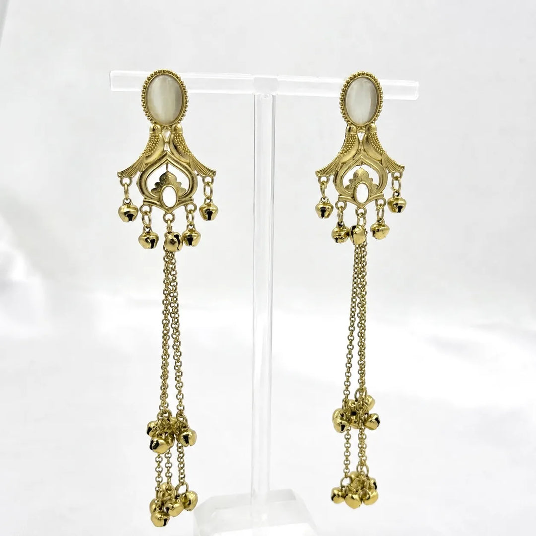 Twin Bird Kashmiri Zumka Earrings