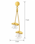 Load image into Gallery viewer, Ruvique Lily of the Valley Chain Drop Earrings
