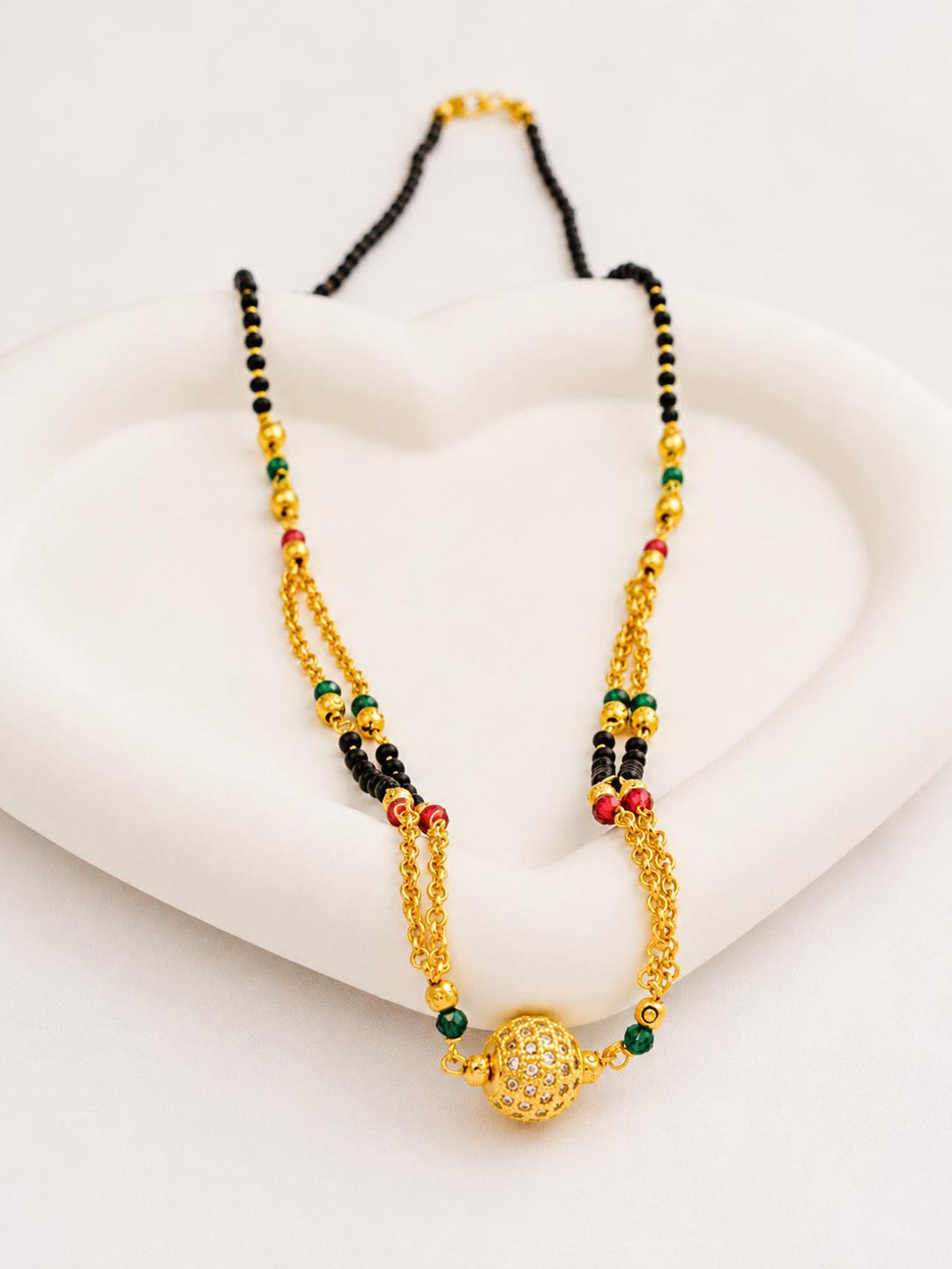 Traditional Gold Bead Mangalsutra
