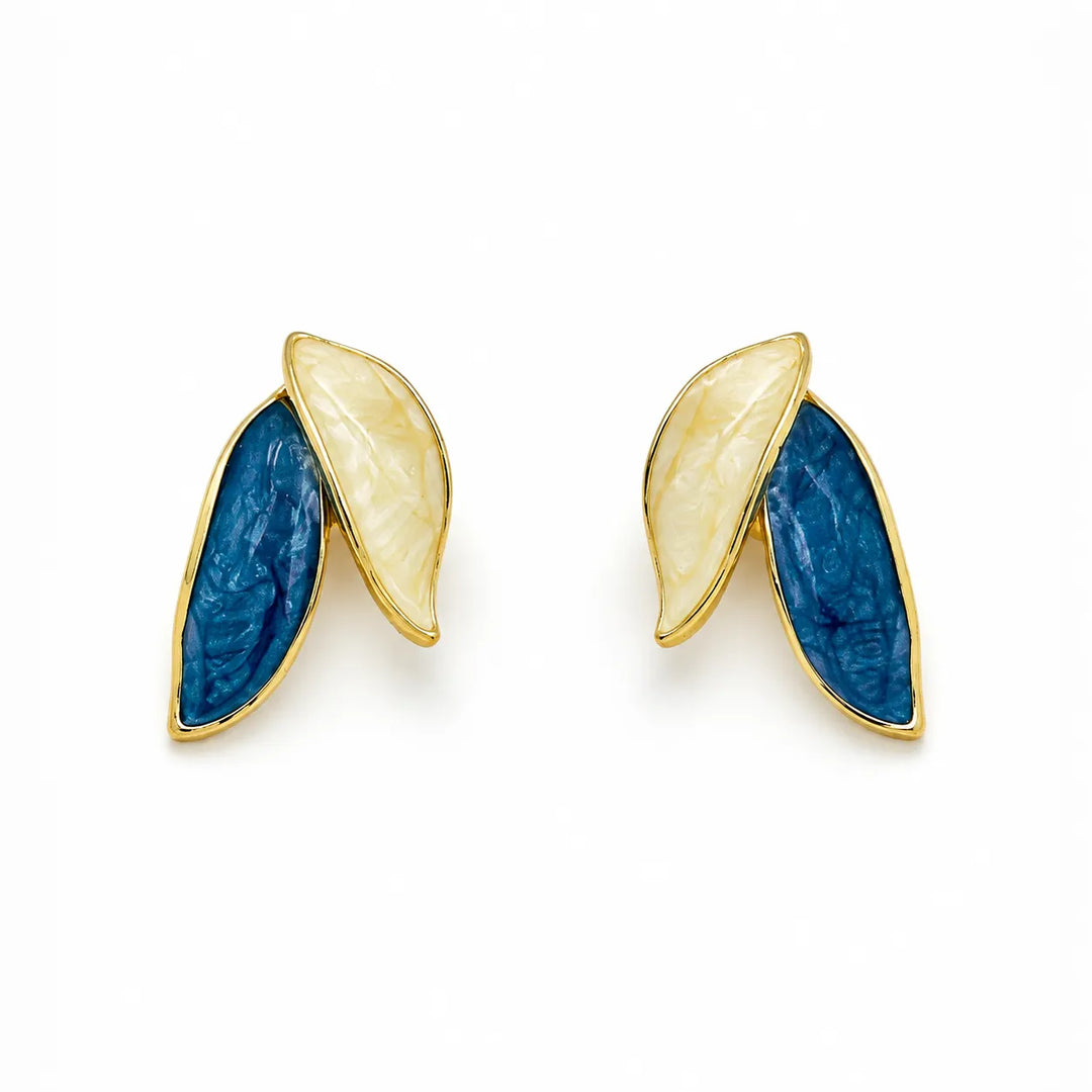 Coastal Leaf Duo Studs
