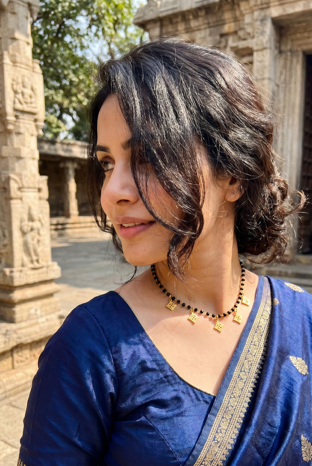 Classic Diamond Drops Mangalsutra Choker