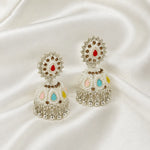Load image into Gallery viewer, Multicolour Meenakari Jhumka Earrings
