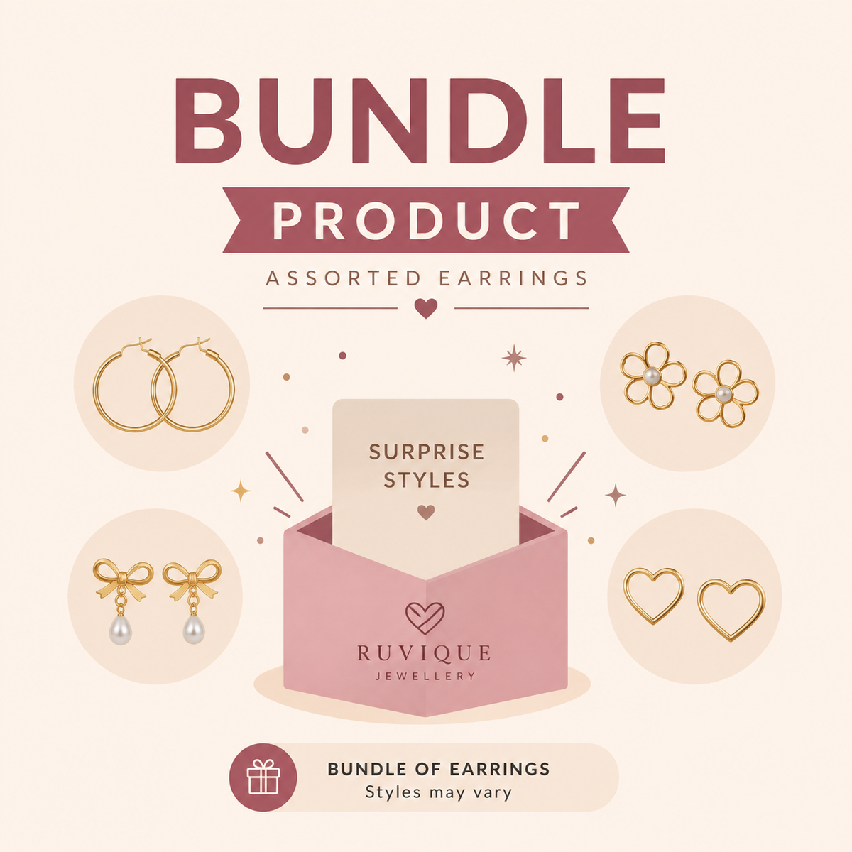 Elegant earrings bundle
