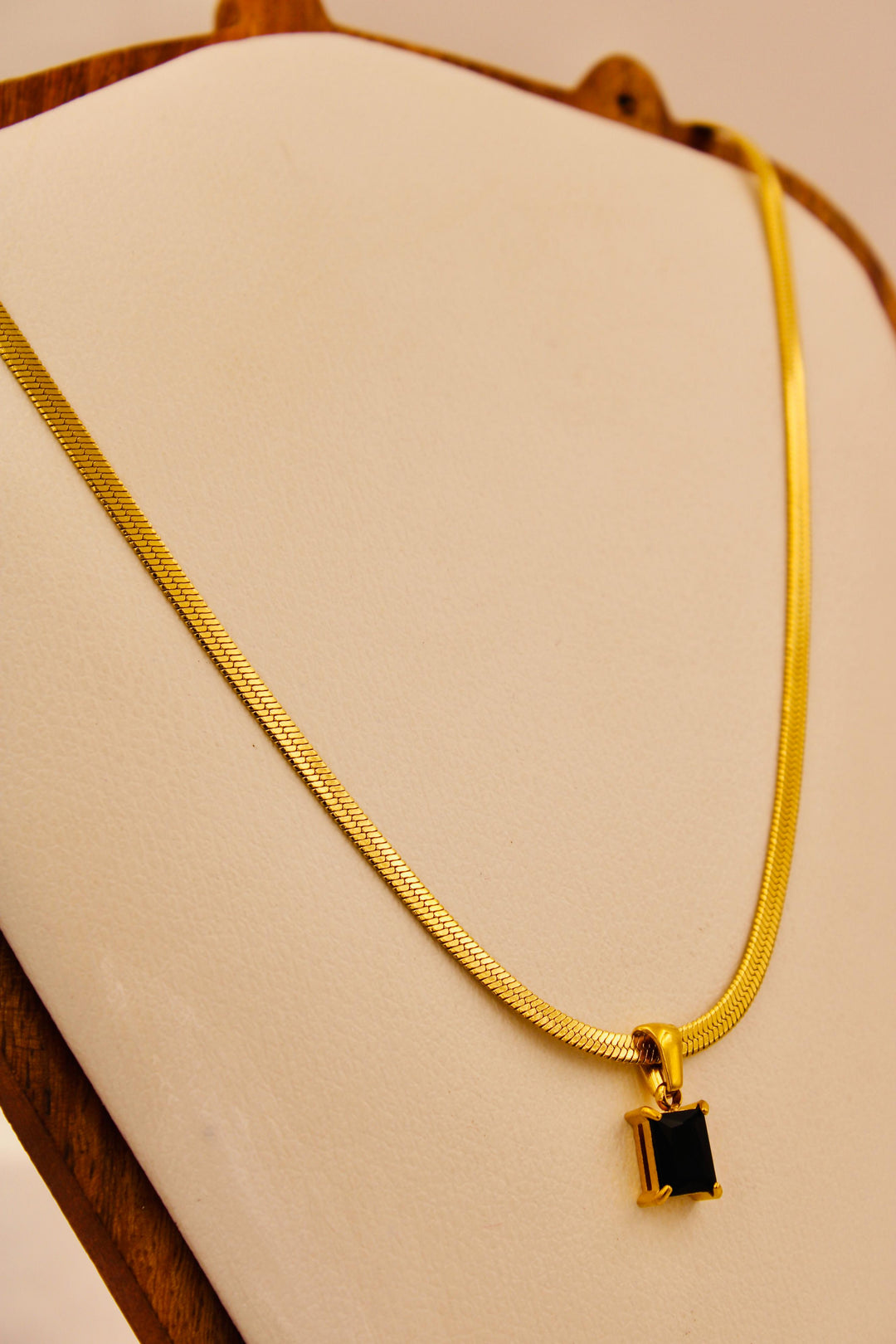 Midnight Baguette Necklace