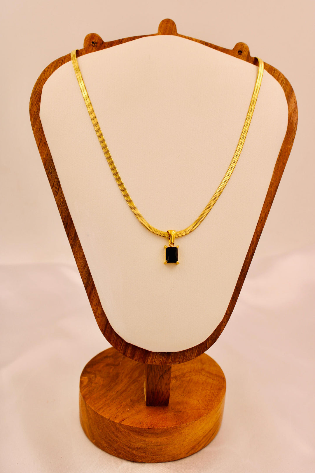 Midnight Baguette Necklace