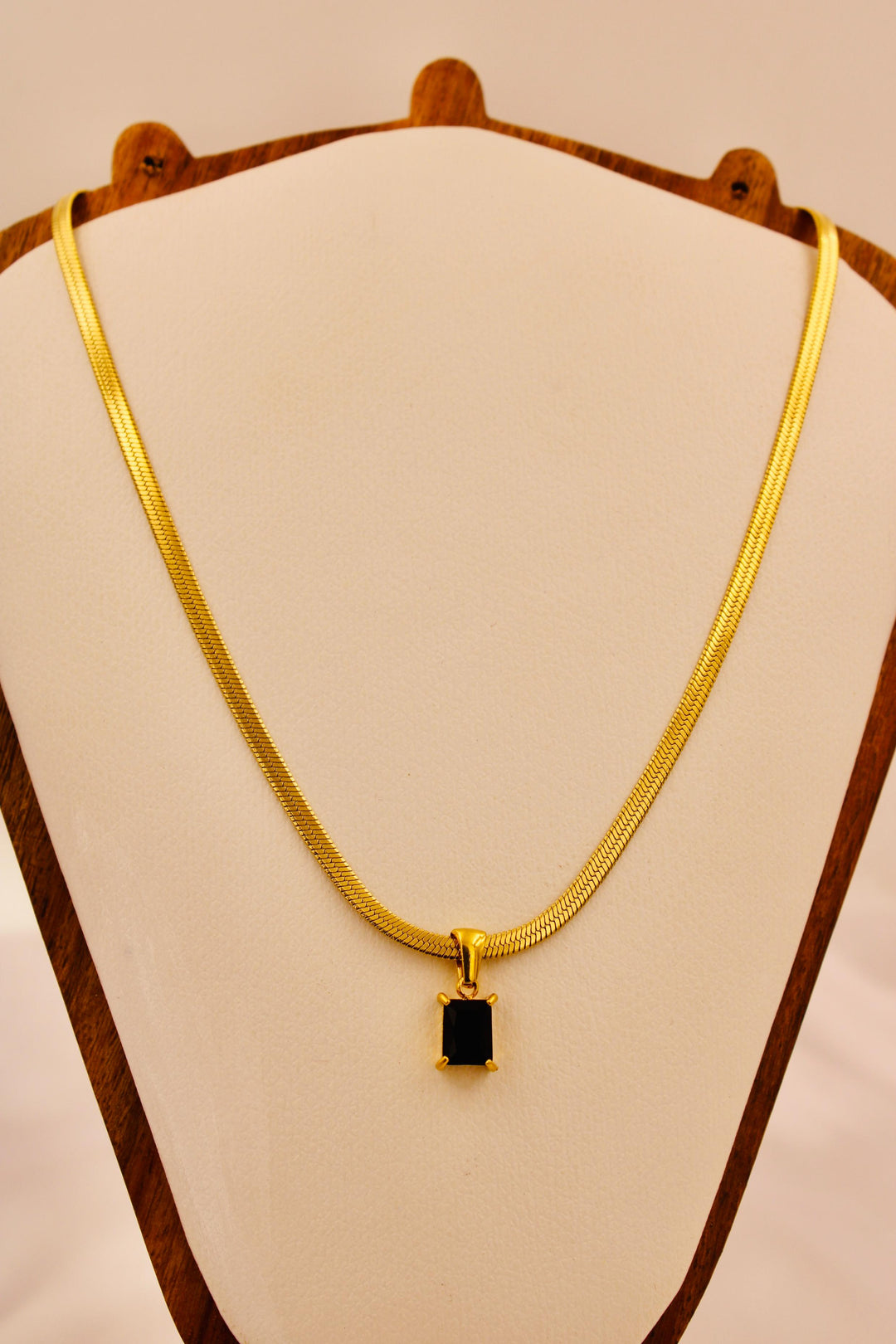 Midnight Baguette Necklace