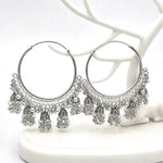 Load image into Gallery viewer, Chandbali Jhumka Hoop Earrings
