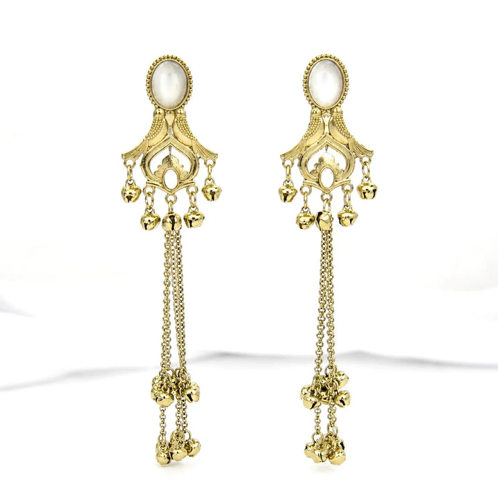 Twin Bird Kashmiri Zumka Earrings
