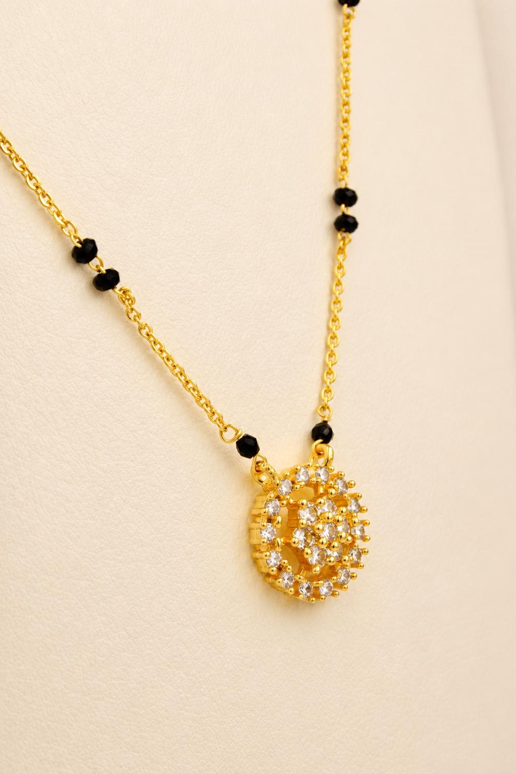 Double Ring Pavé Mangalsutra