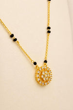 Load image into Gallery viewer, Double Ring Pavé Mangalsutra
