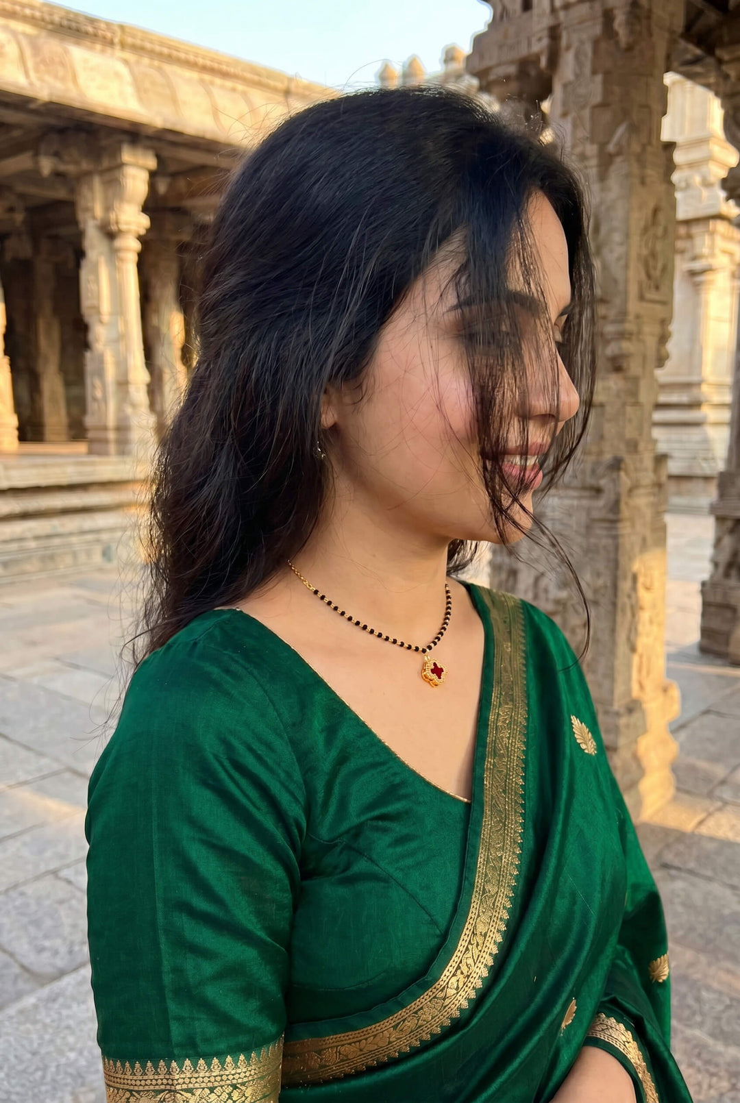 Ruby Clover Mangalsutra Choker