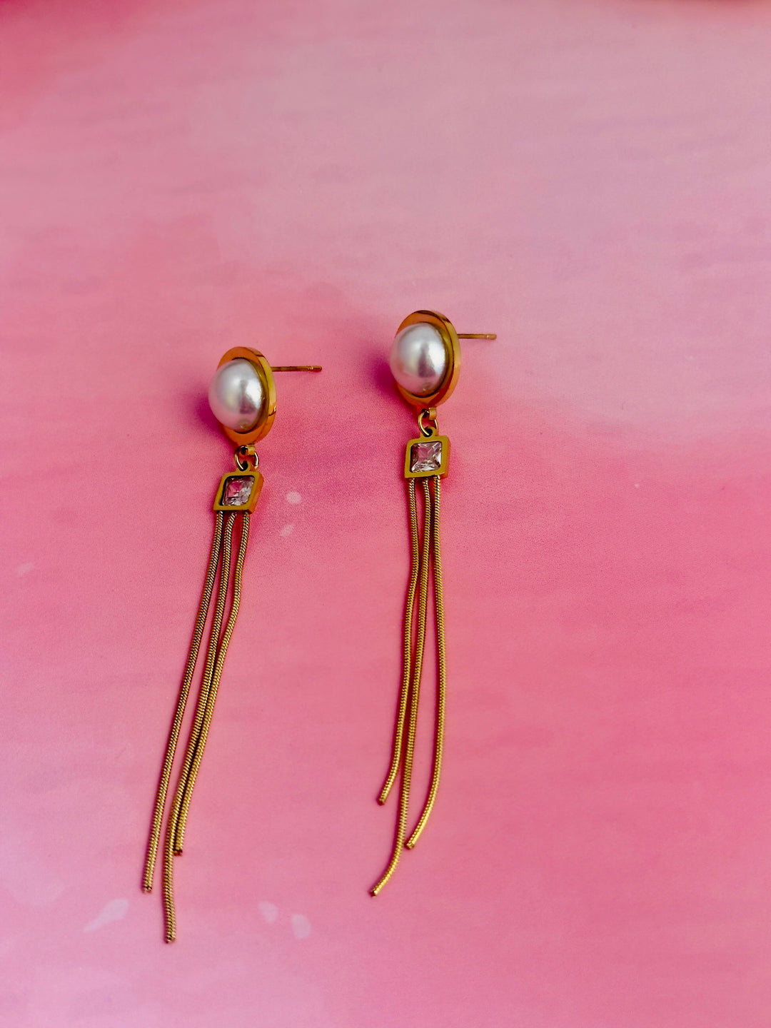 Moonlight Pearl Drape Drops
