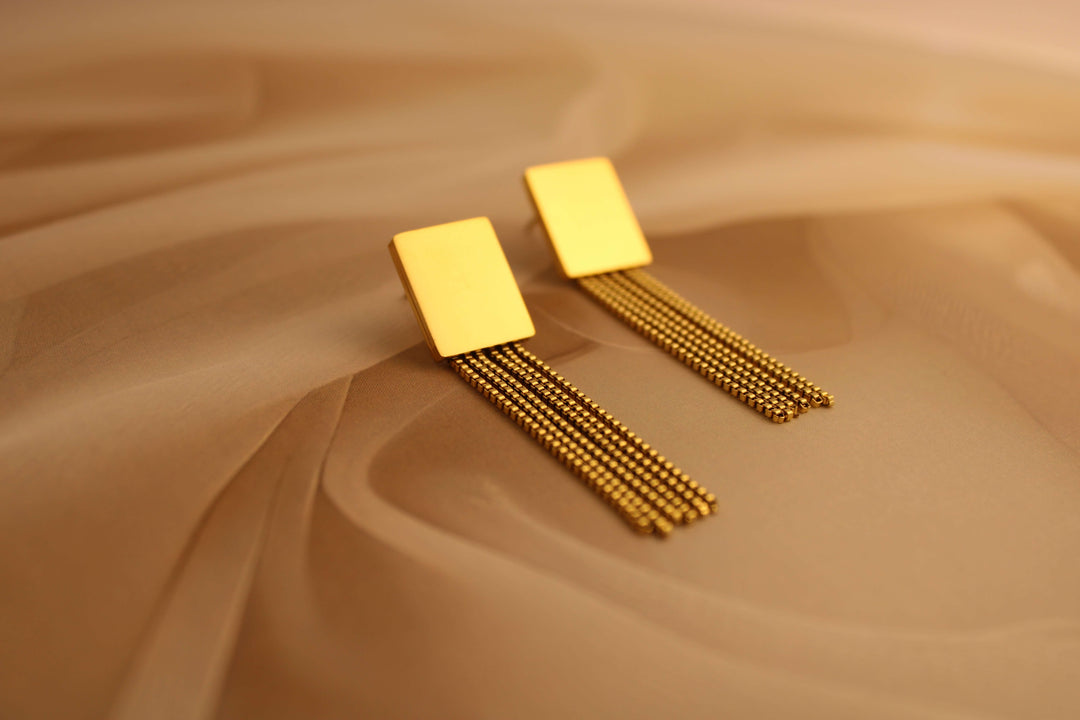 Celeste Golden Tassels
