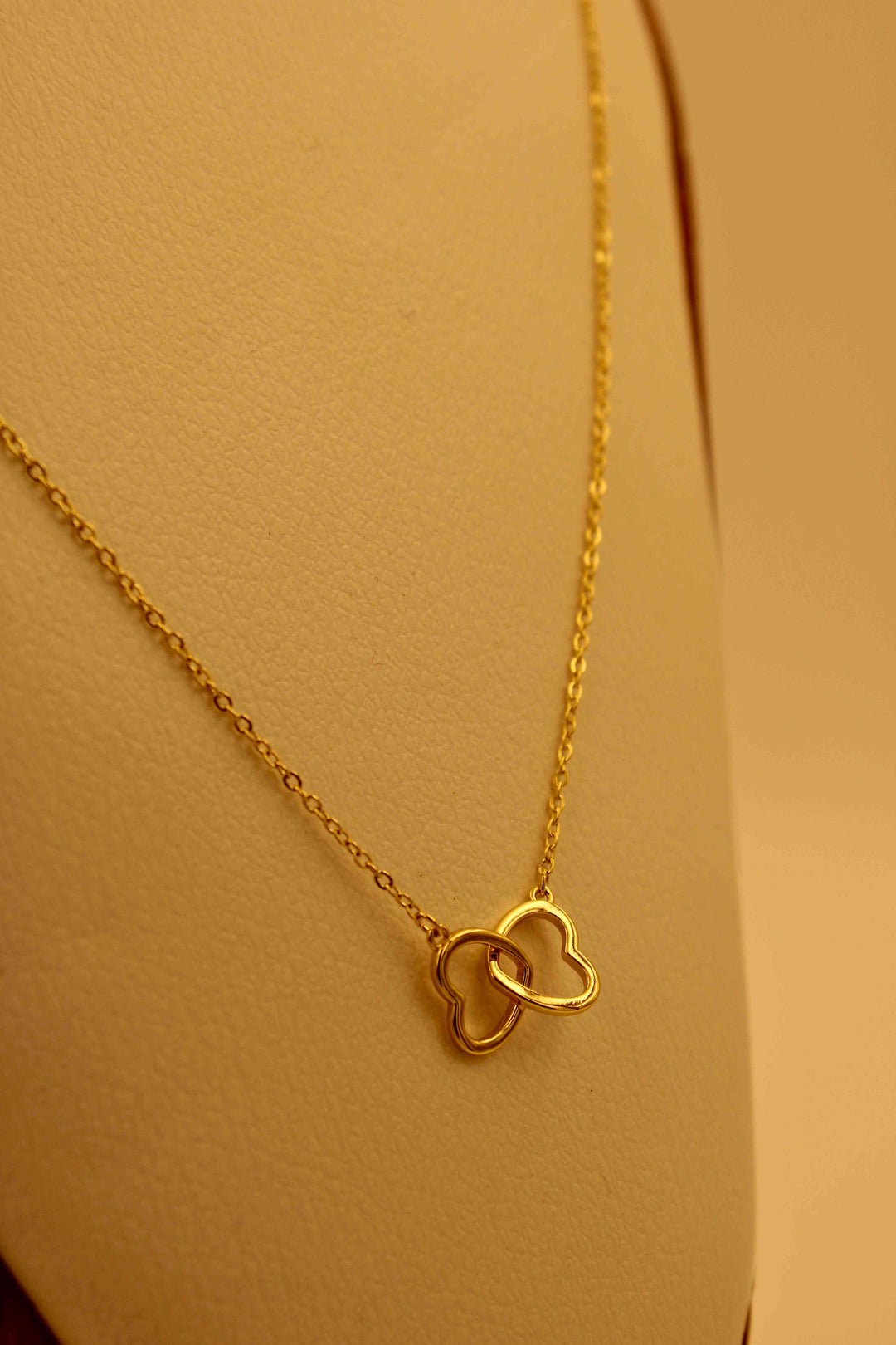 Twin Heart Pendant Necklace