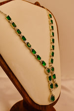 Load image into Gallery viewer, AD Emerald Green Elegance Necklace Set
