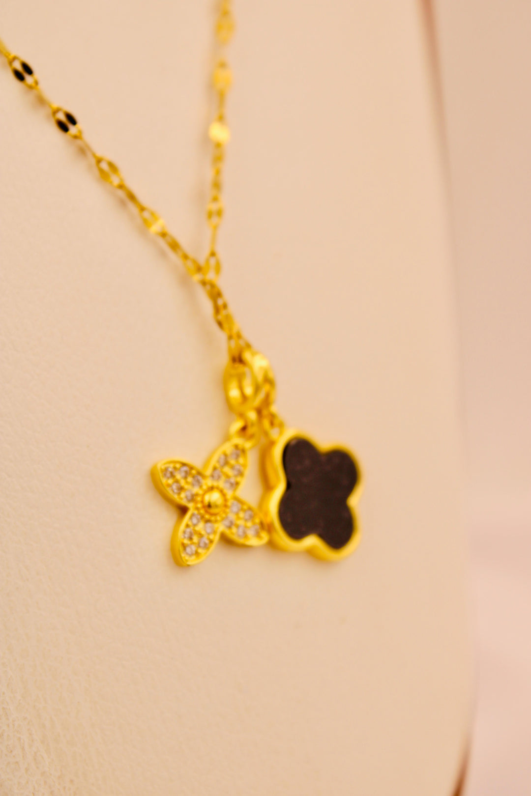 Crimson Gem Duo Necklace