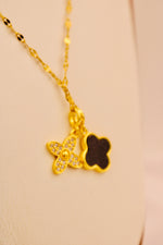 Load image into Gallery viewer, Crimson Gem Duo Necklace
