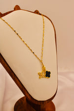 Load image into Gallery viewer, Dual Clover Charm Necklace
