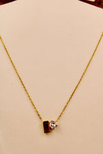 Load image into Gallery viewer, Crimson Gem Duo Necklace

