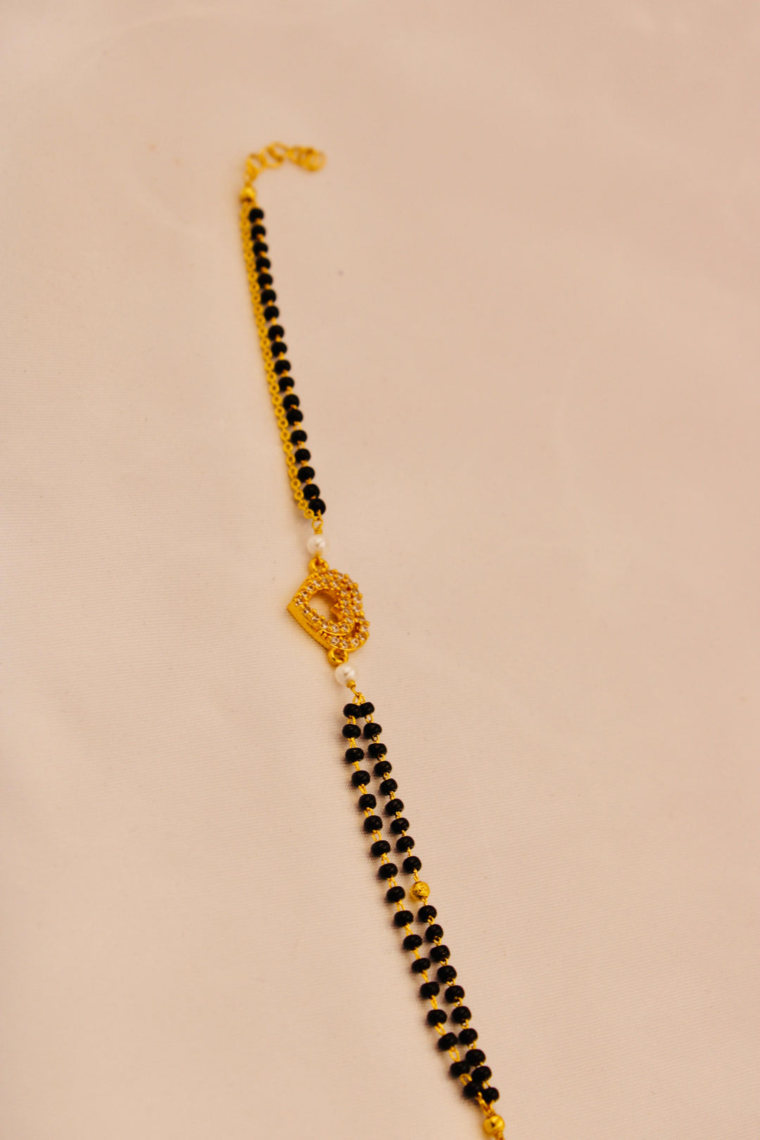 CZ Heart Mangalsutra Bracelet