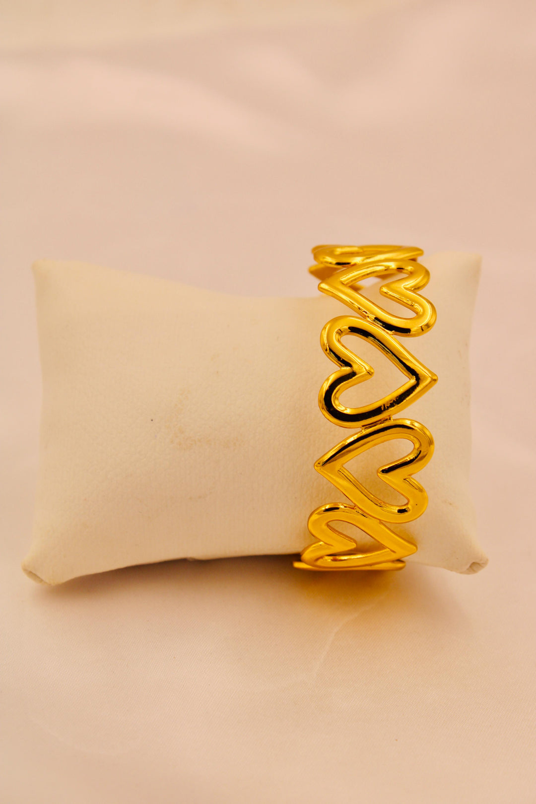 Golden Hearts Cuff & Ring Set