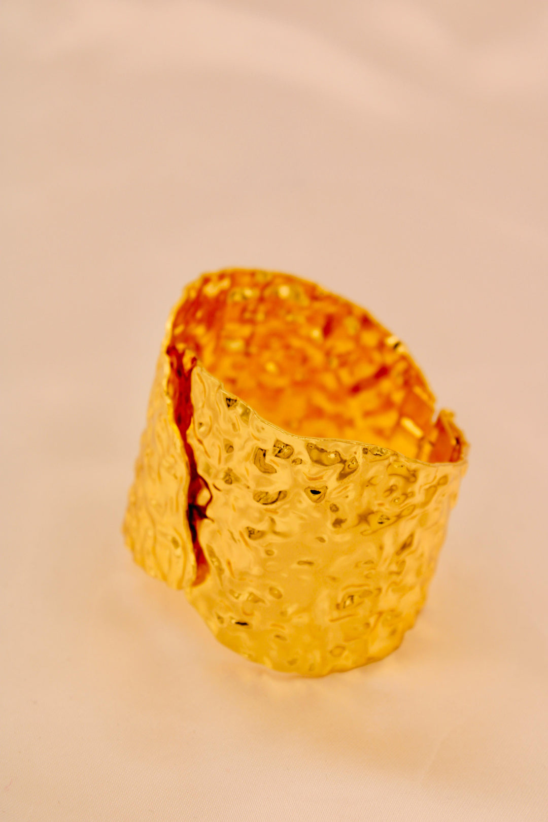 Textured Gold Statement Cuff