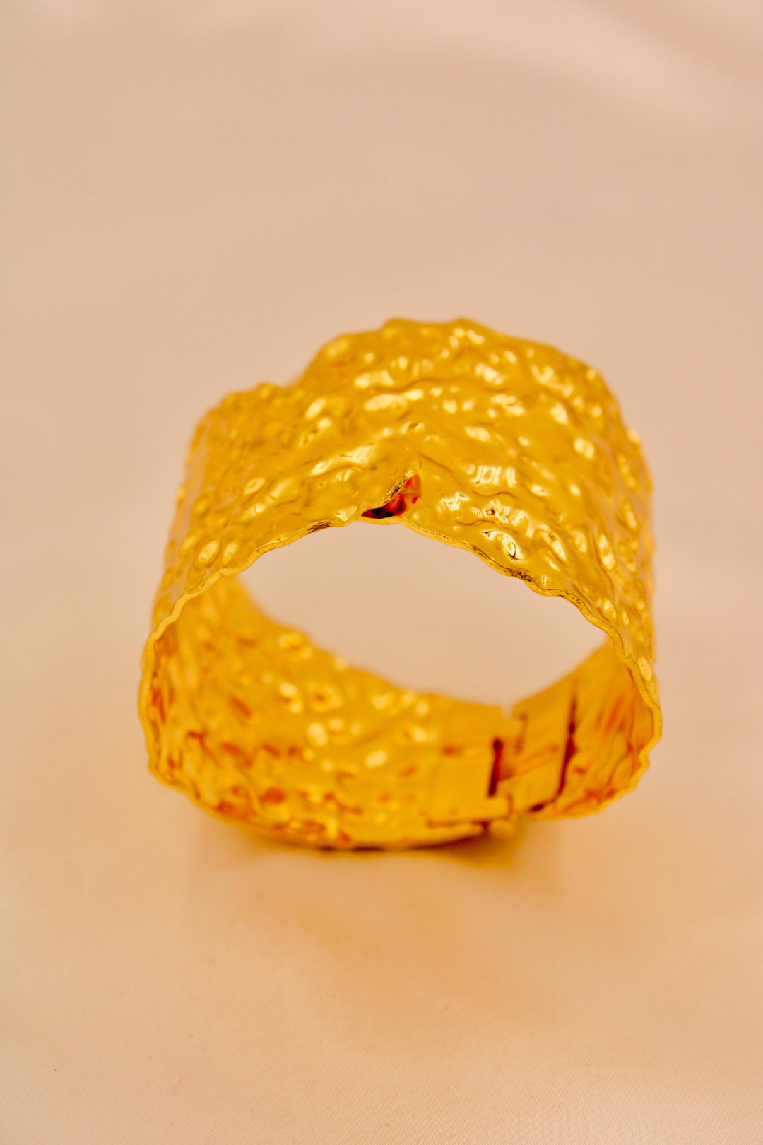 Textured Gold Statement Cuff