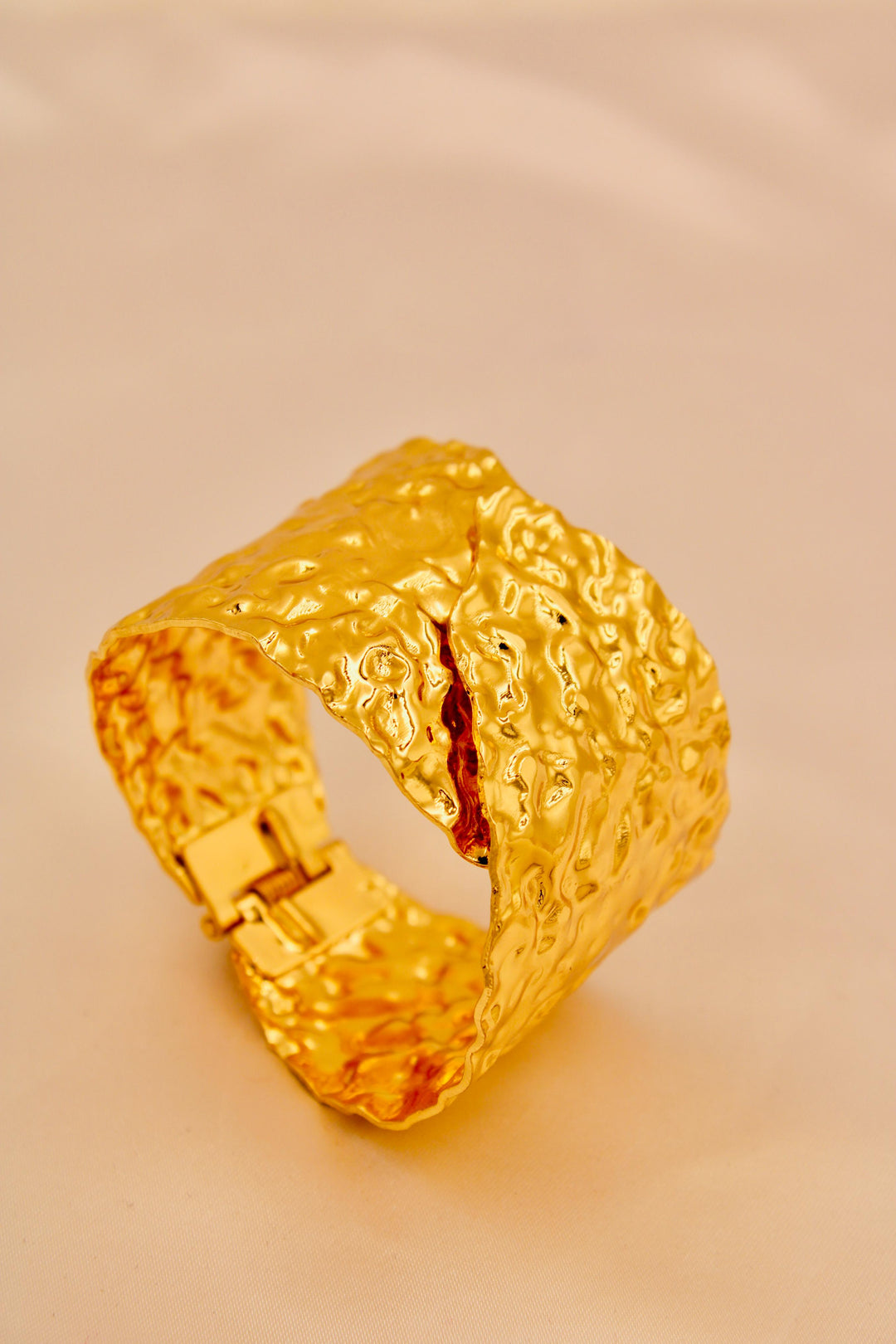 Textured Gold Statement Cuff
