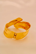 Load image into Gallery viewer, Golden Wave Wrap Cuff
