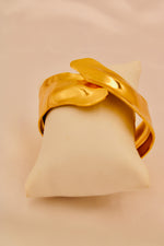 Load image into Gallery viewer, Golden Wave Wrap Cuff
