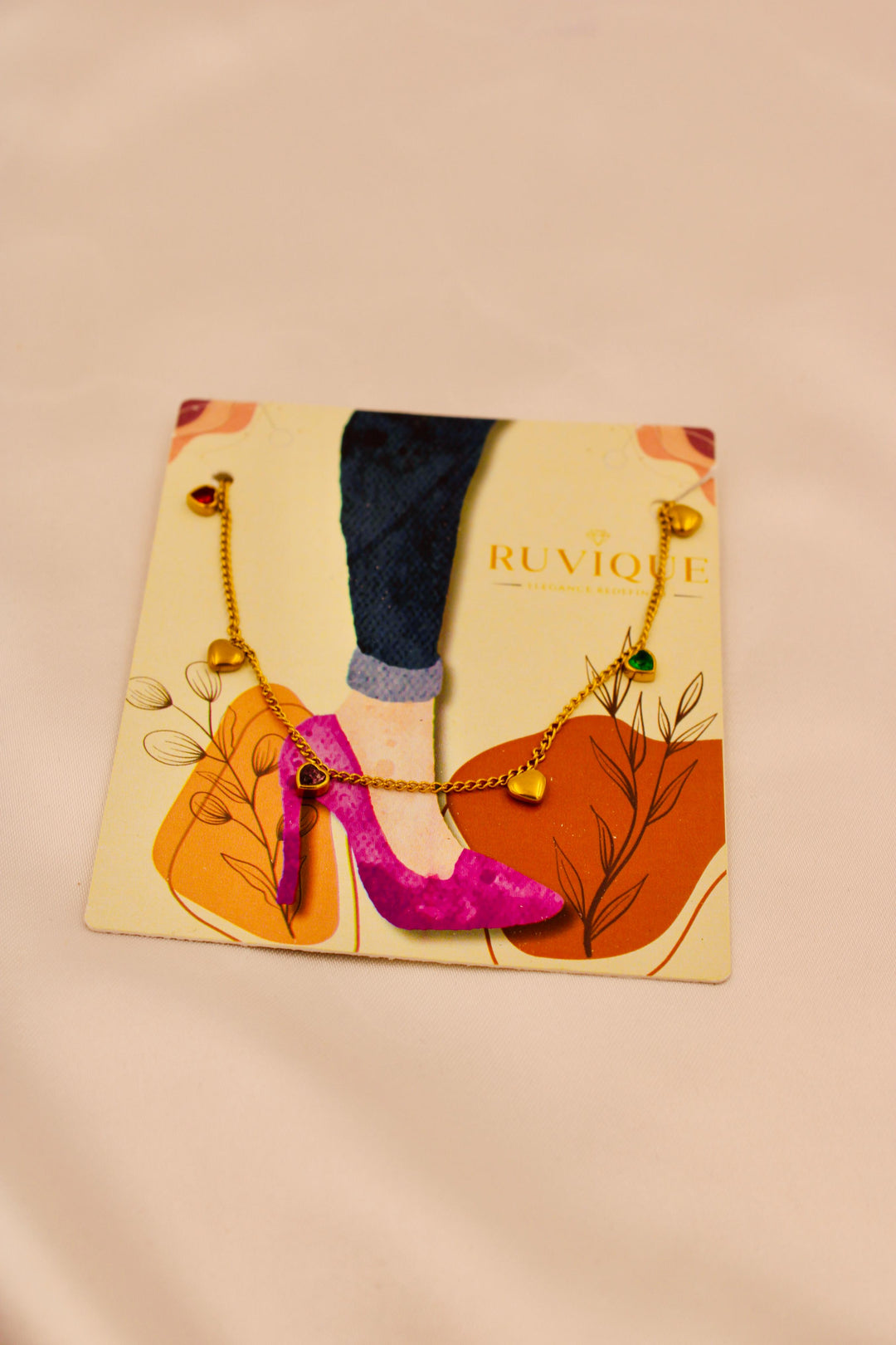 Love Charm Golden Anklet