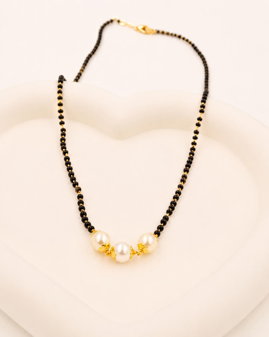 Freshwater pearl mangalsutra