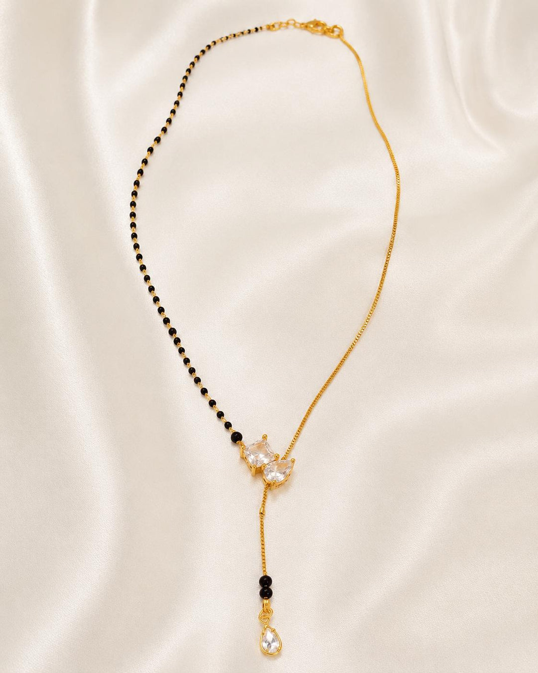 Crystal Lariat Mangalsutra