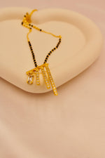 Load image into Gallery viewer, Crystal Bar Fringe Mangalsutra
