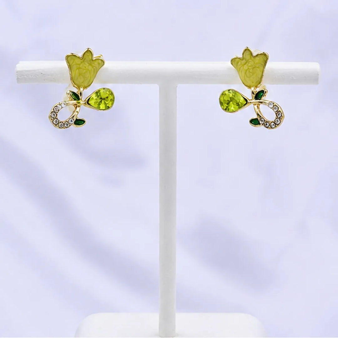 Tulip Bloom Stud Earrings