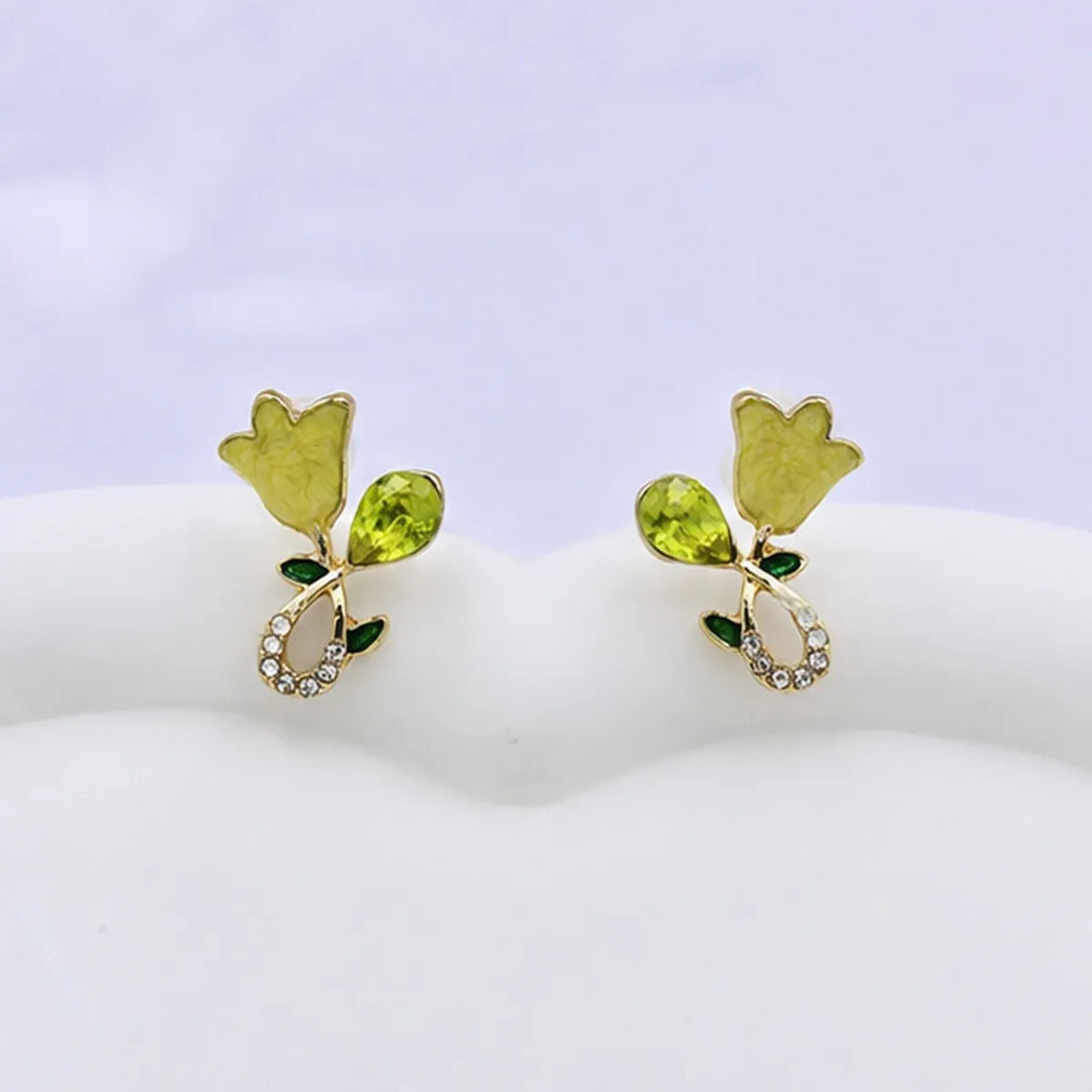 Tulip Bloom Stud Earrings