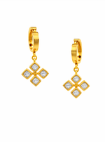 Load image into Gallery viewer, Crystal Cross Glow Earrings
