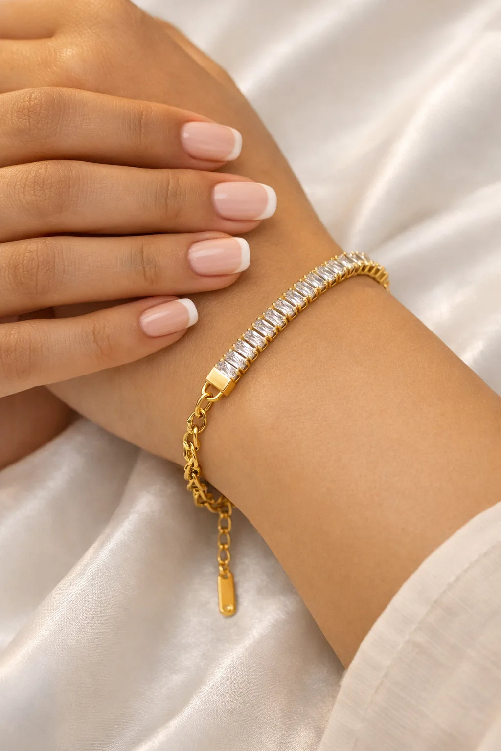 Aurora Baguette Tennis Bracelet