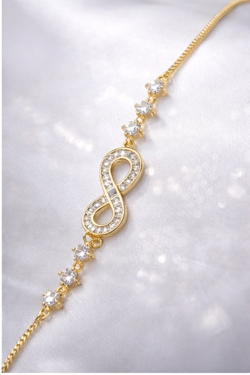 Infinity AD Sparkle Adjustable Bracelet