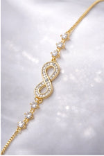 Load image into Gallery viewer, Infinity AD Sparkle Adjustable Bracelet
