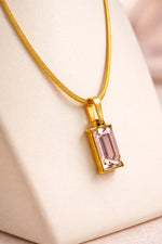 Load image into Gallery viewer, Pink Glow Pendant Necklace
