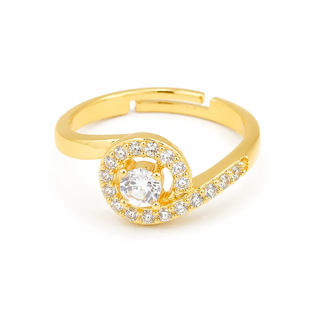 Solitaire Comet Ring
