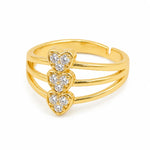 Load image into Gallery viewer, Triple Pave Heart Ring
