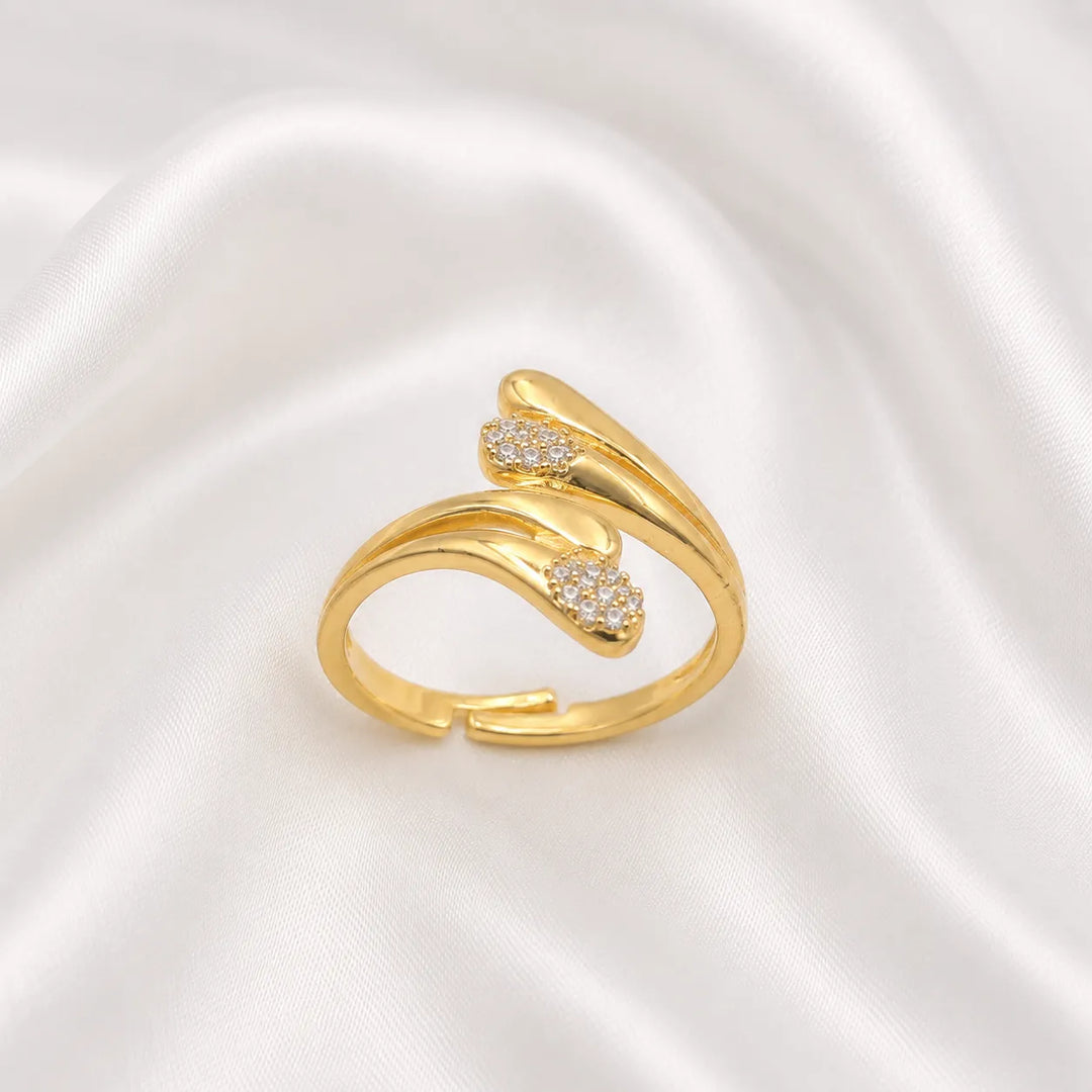 Twin Flame Crystal Ring