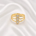Load image into Gallery viewer, Triple Pave Heart Ring
