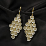 Load image into Gallery viewer, Pearl Petal Layered Drop Earrings
