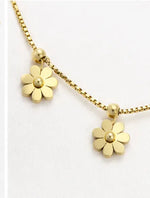 Load image into Gallery viewer, Daisy Charm Station Necklace
