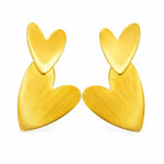 Load image into Gallery viewer, Matte Heart Cascade Earrings

