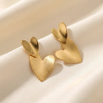 Load image into Gallery viewer, Matte Heart Cascade Earrings
