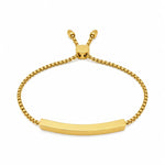 Load image into Gallery viewer, Gold Pave CZ Bar Adjustable Bracelet
